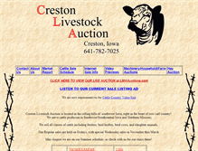 Tablet Screenshot of crestonlivestock.com